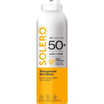 Přípravek na opalování SOLERO Transparentní sprej na opalování SPF50+ 200ml