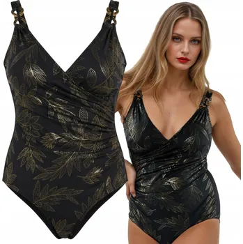 Dámské plavky Ercole černé jednodílné plavky velikost 48