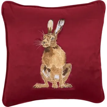 Polštář Wrendale Designs Vyšívaný polštář Zajíc