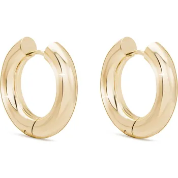 Šperk Biju Pozlacené náušnice 14K masivní kroužek 1003164