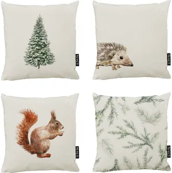 Povlečení Butter Kings Set povlaků na polštář Christmas in forest