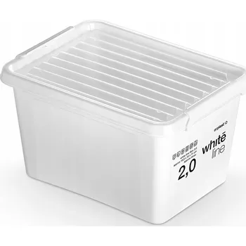 Úložný box Krabice s víkem bílá