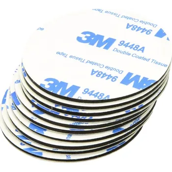 3M černá oboustranná samolepka O50mm 10ks