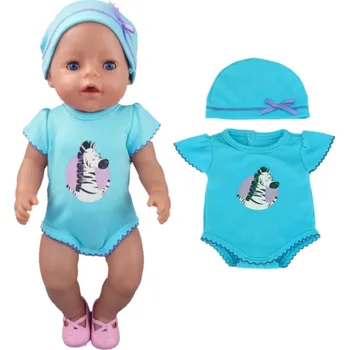 Doplněk pro panenku Různé druhy oblečení na Baby Born panenku Variace: Body zebra a čepička