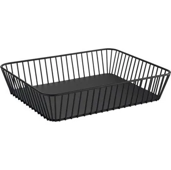 Košík kovový APS Urban 32,5x26,5 cm GN 1/2, černý