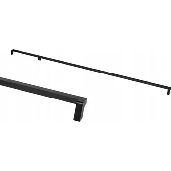 Nábytkové kování NÁBYTKOVÁ ÚCHYTKA ČERNÁ 1200MM 120CM 1,2M PRAVÁ LOFT DLOUHÁ DRUM AKS