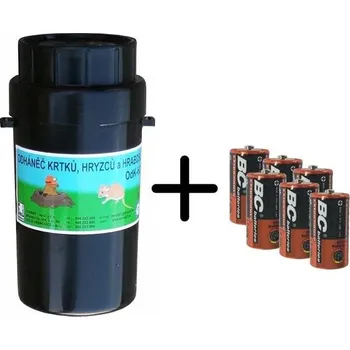 Elektrický lapač Format1 OdKH2 + baterie, Plašič krtků, hryzců, hrabošů s náhodně se měnícím zvukem
