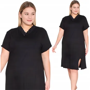 Dámská noční košile Morella košile noční dámská krátký rukáv před kolena velikost 5XL