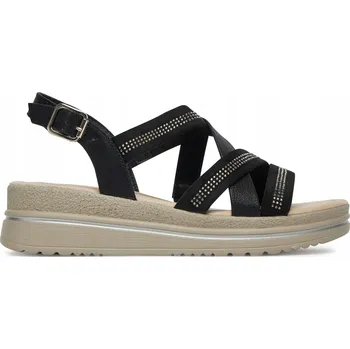 Dámské sandále Clara Barson dámské sandály WS2506-09 kotníkové boty na klínu velikost 41