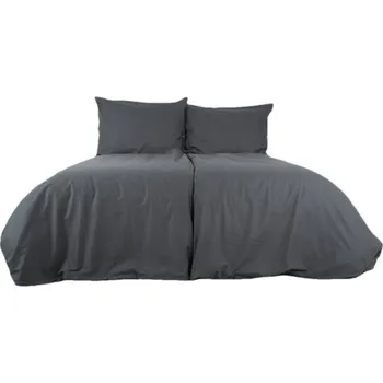 Povlečení B.E.S. - Petrovice Povlečení bavlna jednobarevné uzavírání zip - antracitové 140 × 200 cm