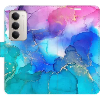 Pouzdro na mobilní telefon iSaprio Flip pouzdro BluePink Paint pro Xiaomi Redmi 15