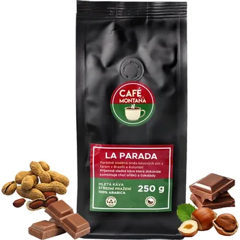 Káva Café Montaña La Parada, mletá káva Velikost balení: 250g, Hrubost mletí: Standardní mletí