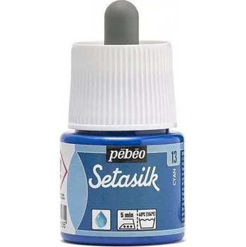 Pébéo Setasilk Barva na hedvábí 13 Cyan 45 ml 1 ks