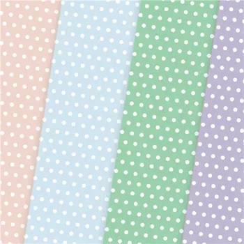 Umělecký papír Ozdobný papír A4 Polka Dot - 200 g, pastelový,20ks