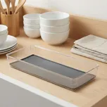 Organizér / Plastový vklad do kuchyňského šuplíku GREY 40 x 16 cm