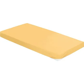 Prostěradlo Bierbaum Jersey prostěradlo 90 × 200 cm žluté