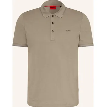 Pánská košile Hugo Pánská Polokošile Z Piké Dinoso Slim Fit, černošedá, S