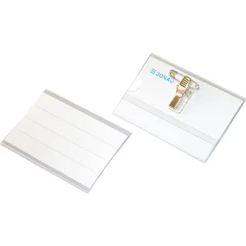 Jmenovka na stůl Donau Měkká visačka s klipem a špendlíkem 50 ks