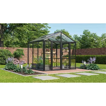 Skleník skleník VITAVIA ZEUS COMFORT 6200 sklo 3 mm + PC 10 mm černý LG3708 Varianta: skleník VITAVIA ZEUS COMFORT 6200 sklo 3 mm + PC 10 mm černý LG3708