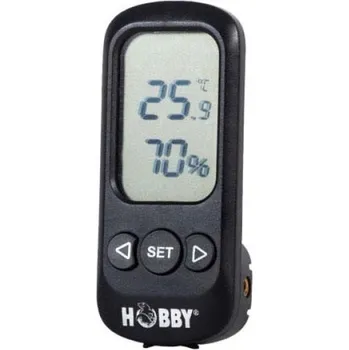 Teraristika Hobby digitální teploměr a vlhkoměr s funkcí alarmu s přesností +/- 0,5° C, +/-3 %