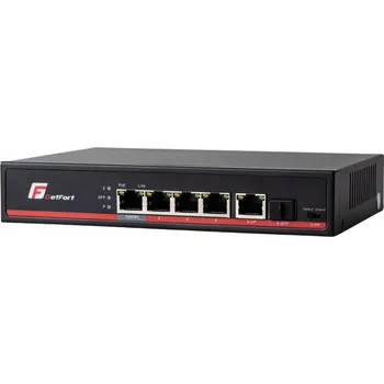 Switch SWITCH POE GETFORT 4+1+SFP Gigabit Ethernet 65W
