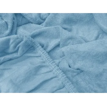 Prostěradlo TEXTILOMANIE Froté prostěradlo Exclusive světle modré 90 × 200 cm