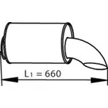 Zadní tlumič výfuku DINEX 81722