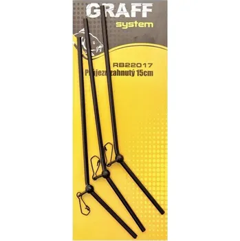 Volný čas Graff Průjezd zahnutý 4 × 15 cm 3 ks Černý