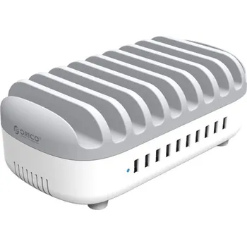 Herní příslušenství ORICO 120W 10 Port USB Smart Desktop Charging Station