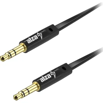 Kabel Alzapower FlatCore Audio 3.5mm Jack (M) to 3.5mm Jack (M) 1m černý
