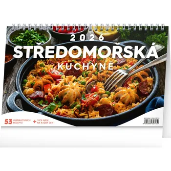 Diář NOTIQUE Středomořská kuchyně 2026, 23.1 x 14.5 cm