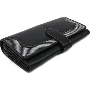 Peněženka Černobílá dámská psaníčková peněženka se zápinkou Abigail