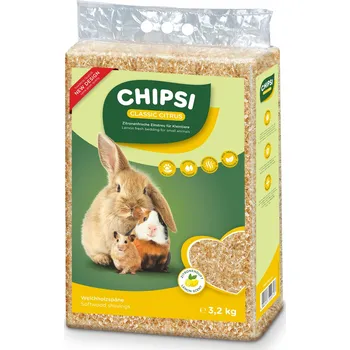 Podestýlka pro hlodavce Chipsi Citrus vysoce absorpční podestýlka s čerstvou přírodní vůní 3,2 kg 60 l