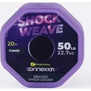 RidgeMonkey Connexion Shock Weave Braided Shock Leader 50lb 20m