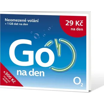 SIM karta O2 SIM karta GO na den s kreditem 99 Kč