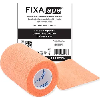 Náplast FIXAtape Stretch 7,5 × 450 cm oranžové