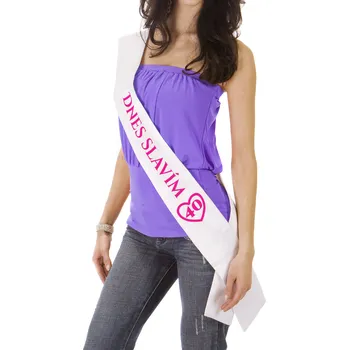 Party dekorace Narozeninová šerpa srdce Barva: Meruňková