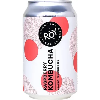 Limonáda Roy Malinová kombucha BIO 330 ml