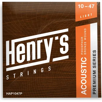 Struna pro hudební nástroj Henry’s HAP1047P PREMIUM serie, Phosphor 10 47