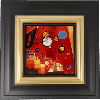 Obraz Goebel Nástěnný obraz 18,5 cm Kandinsky – Schweres Rot | Artis Orbis