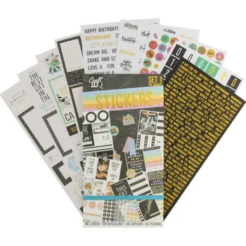 Dětské zboží Samolepky se zlacením Black Kniha