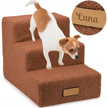 Schody a rampa pro psa Schůdky pro psa DOGESTE 3 stupně 30 cm nosnost 20 kg