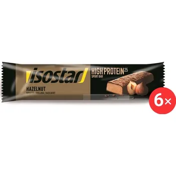 Isostar 25 % protein bar 6 x 35g, oříšek
