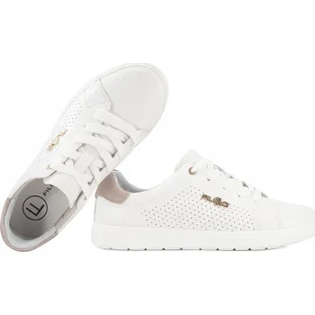 Dámské polobotky FILIPPO DP6738 DÁMSKÉ PROLAMOVANÉ POLOBOTKY SNEAKERS Z KŮŽE bílé 40 Bílá