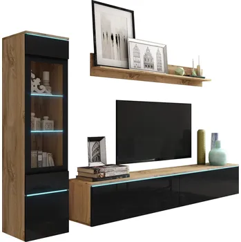 Obývací stěna Nábytek do obývacího pokoje Mirjan dub wotan černý