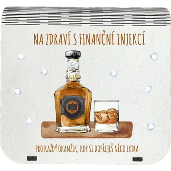 Vánoční dekorace Coolkousky Originální dárková krabička na bankovky v injekcích - "Na zdraví s finanční injekcí"