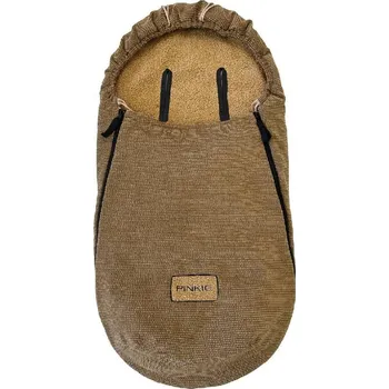 Fusak Pinkie fusak fur teddy brown-slabší podélné otvory