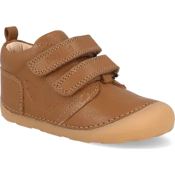 Barefoot dětské kotníkové boty Bisgaard - Carter Cognac hnědé Velikost: 25