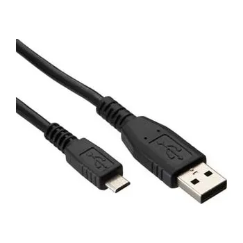 Datový kabel Logo USB kabel (2.0) USB A samec - microUSB samec 1m černý