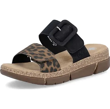 Dámská obuv Dámské nazouváky RIEKER V2392-24 hnědá S6 41